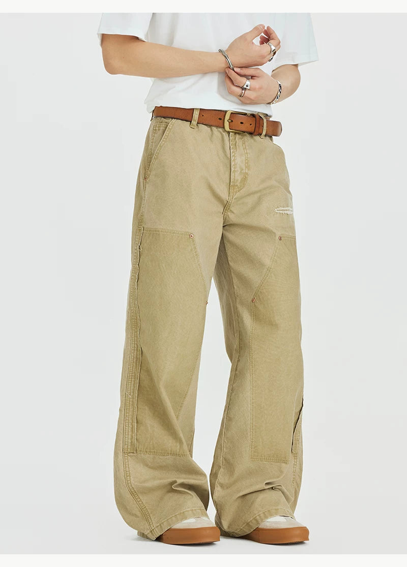 Sage Panel Utility Jeans
