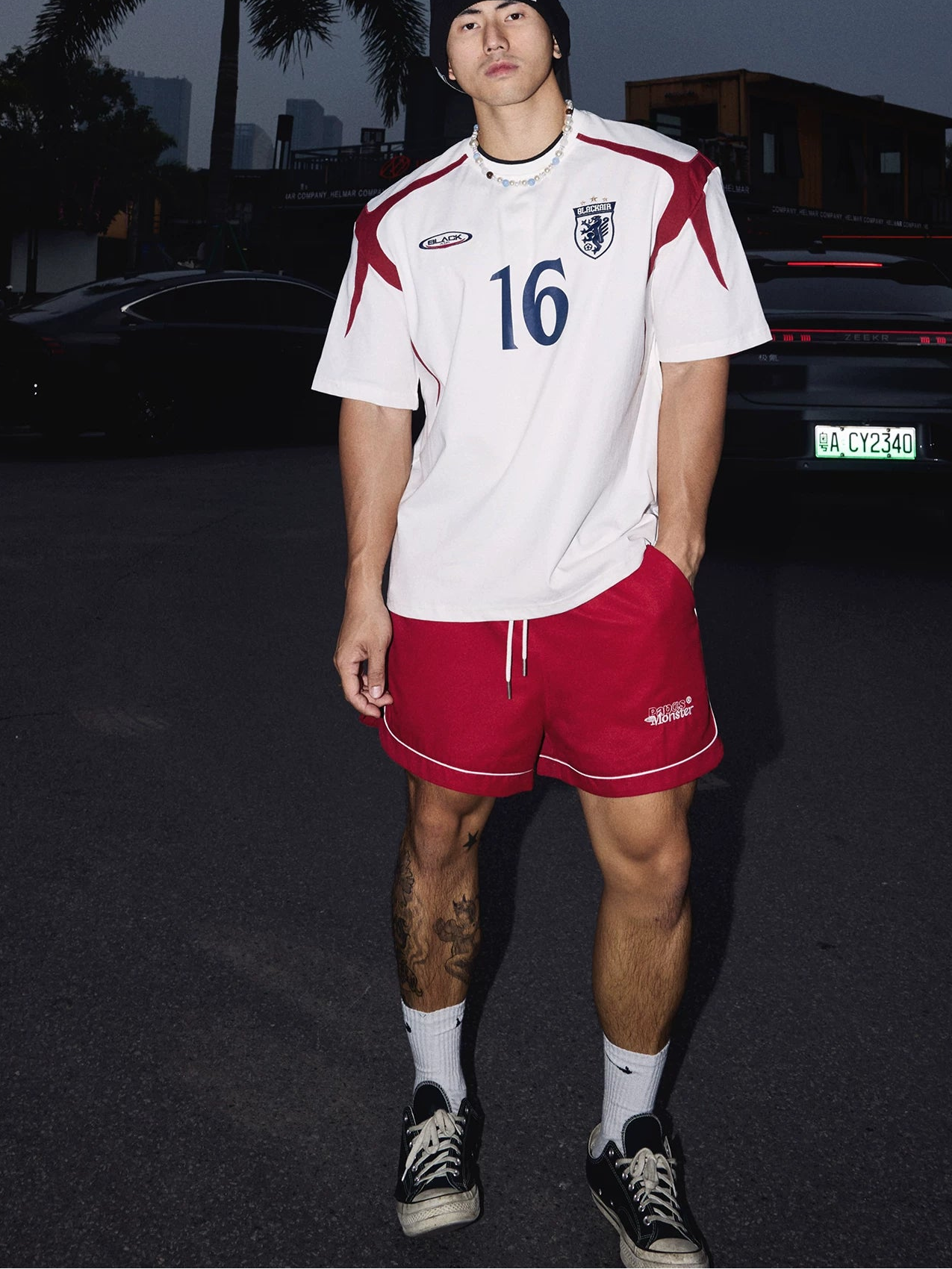 Crimson Crest No.16 Football Jersey