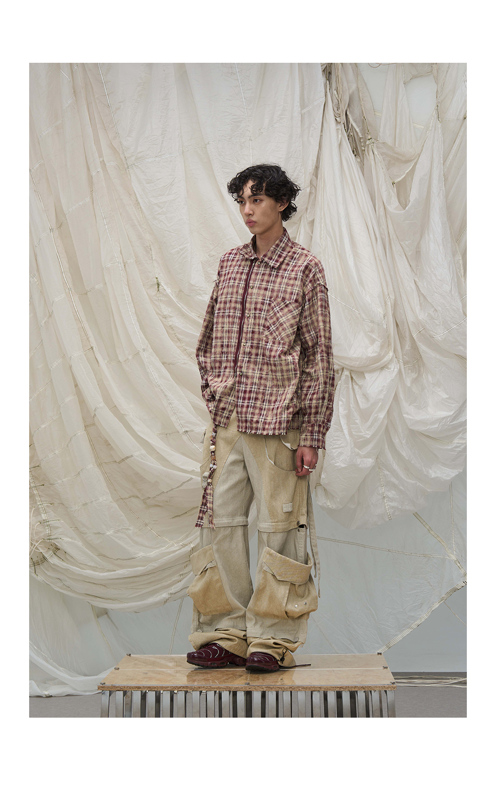 Convertible Panel Cargo Wide Leg Pants