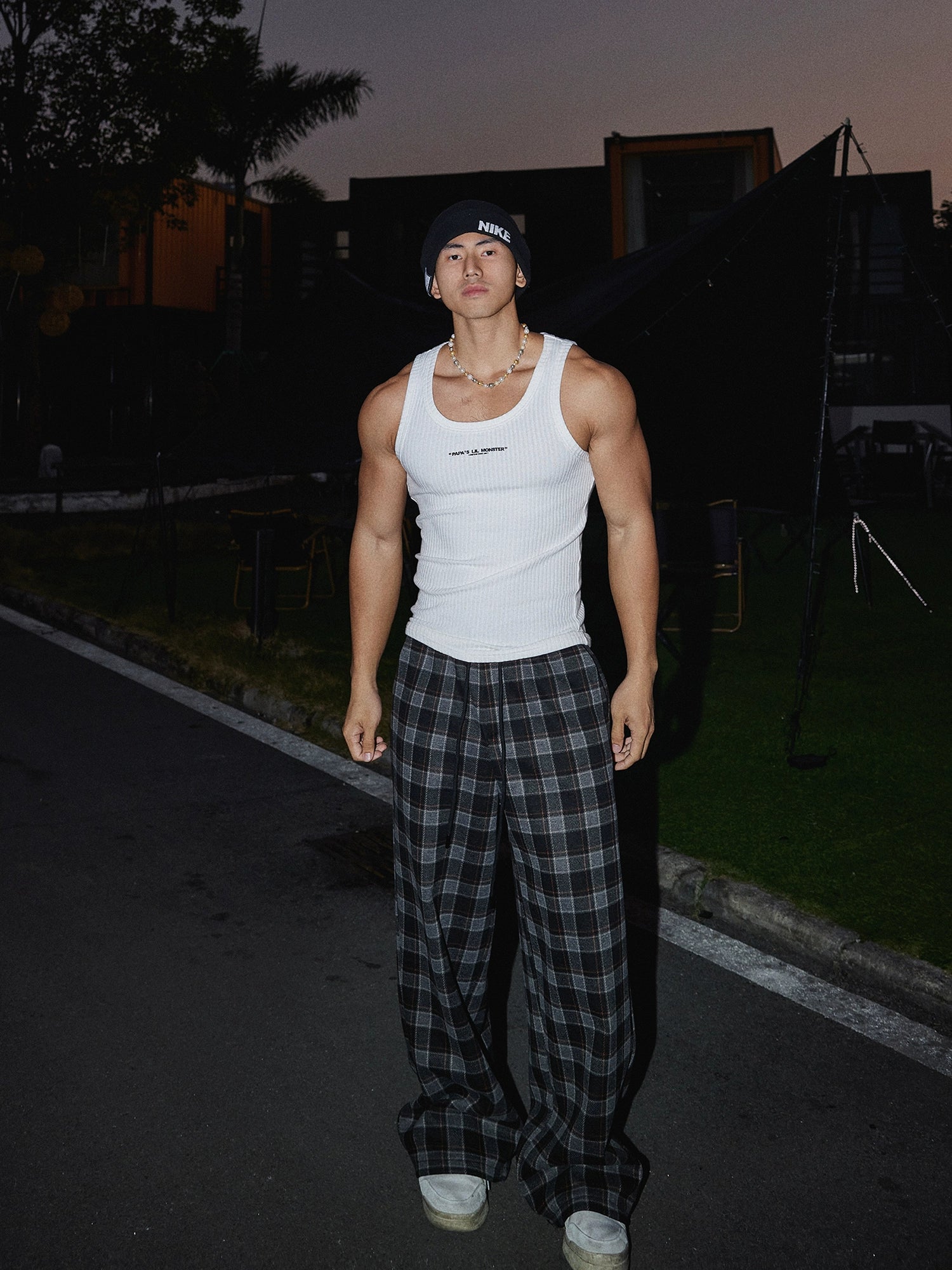 Ribbed Logo Tank Top