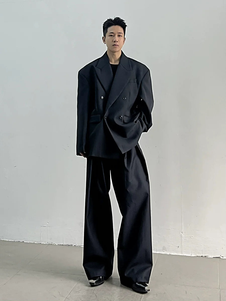 Midnight Frame Oversized Blazer