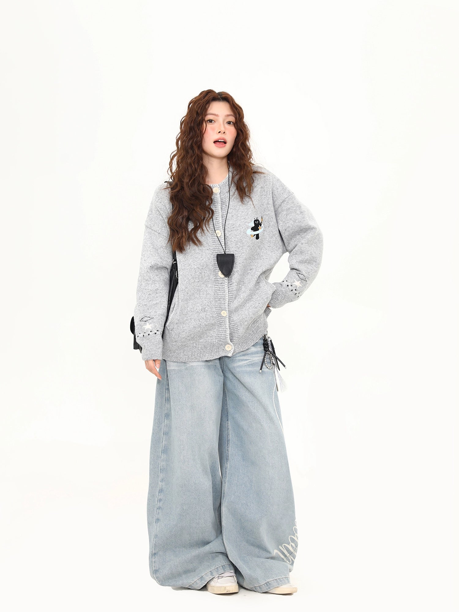 Moonlight Kitty Knit Cardigan