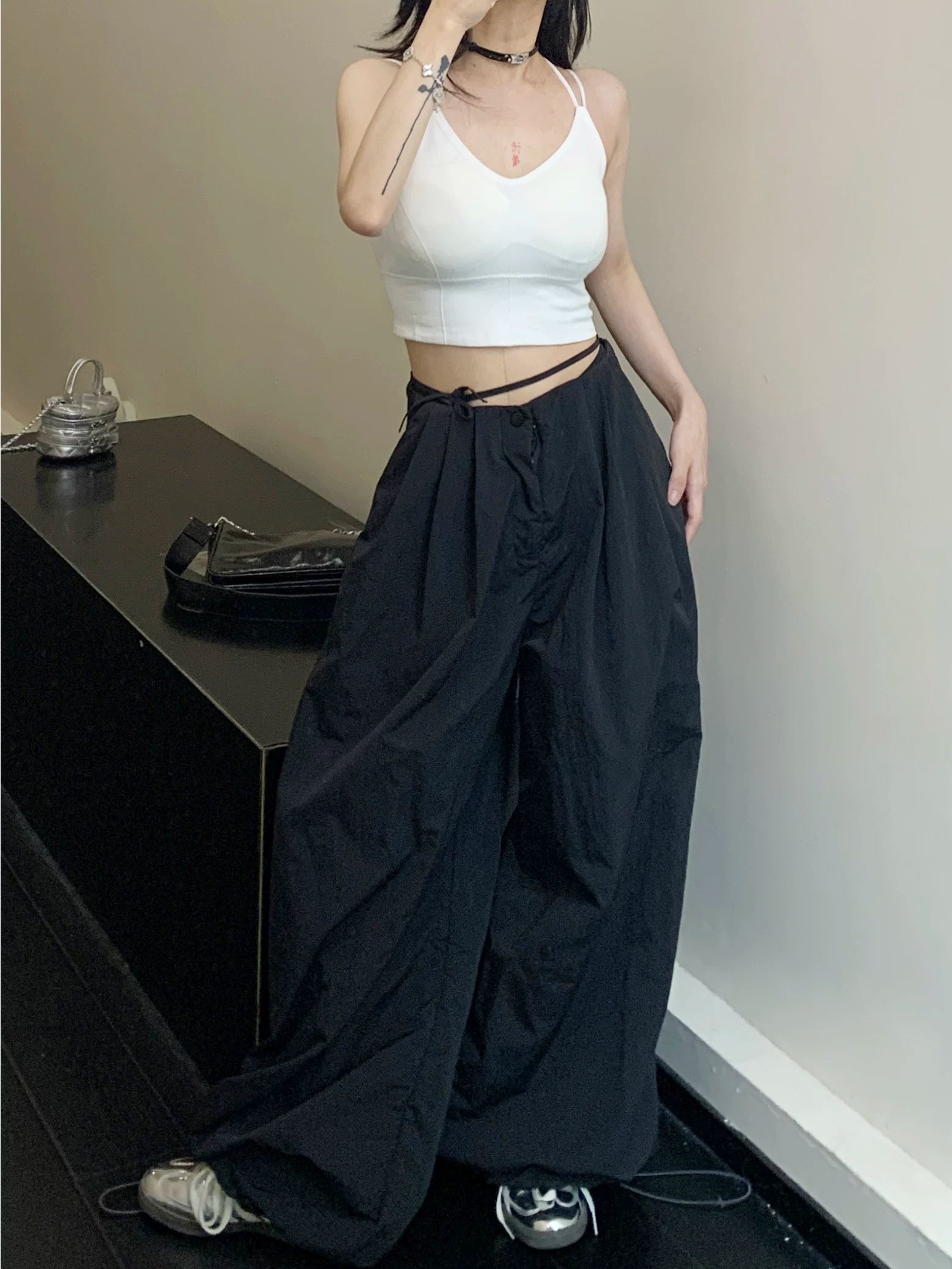 Midnight Parachute Wide Pants