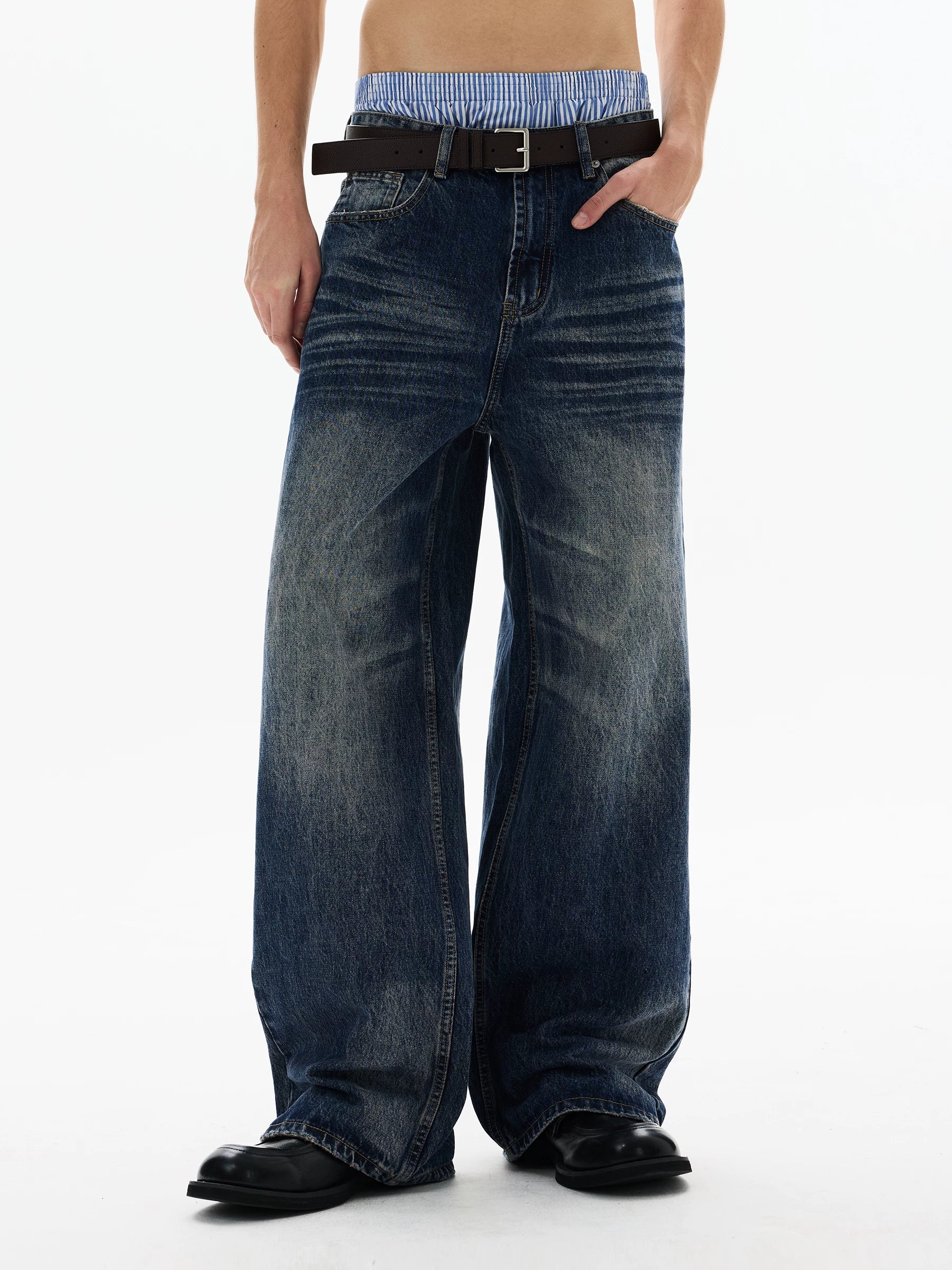 Drift Wash Wide Jeans