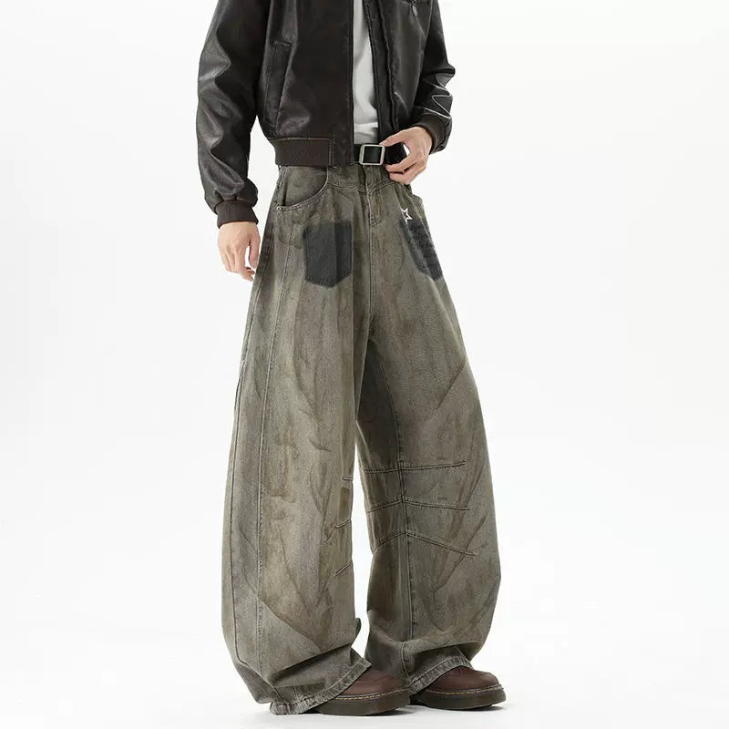 Rust Drift Graffiti Balloon Jeans