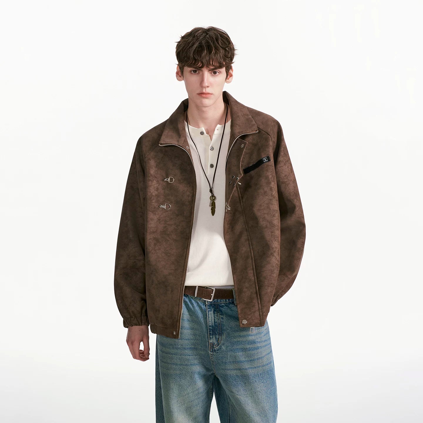 Cinderlock Buckle High‑Neck Jacket