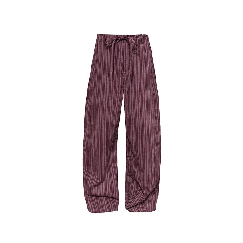 Striped Relaxed Drawstring Lounge Pants