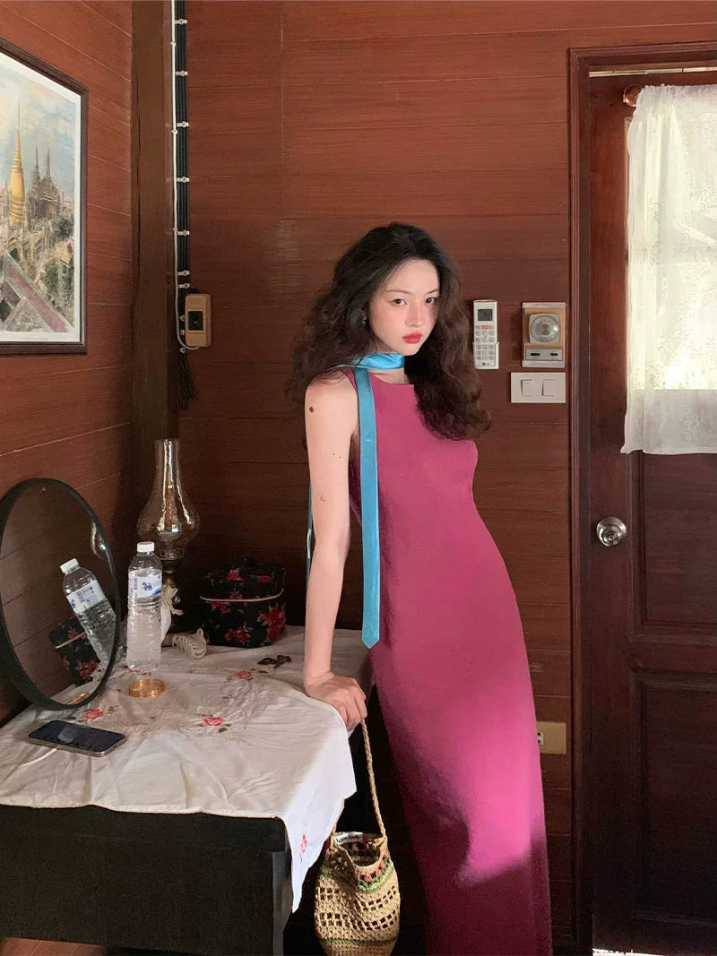 Sleeveless Slit Maxi Dress