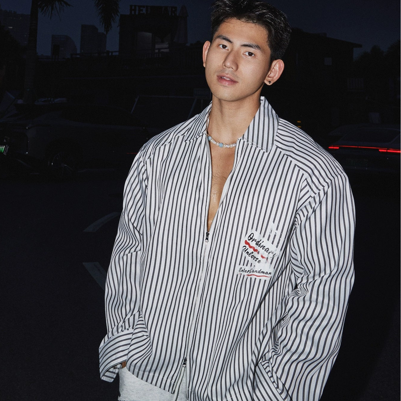 Midnight Rebel Pinstripe Shirt