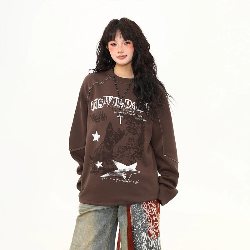 Rust Rebel Graphic Sweatshirt