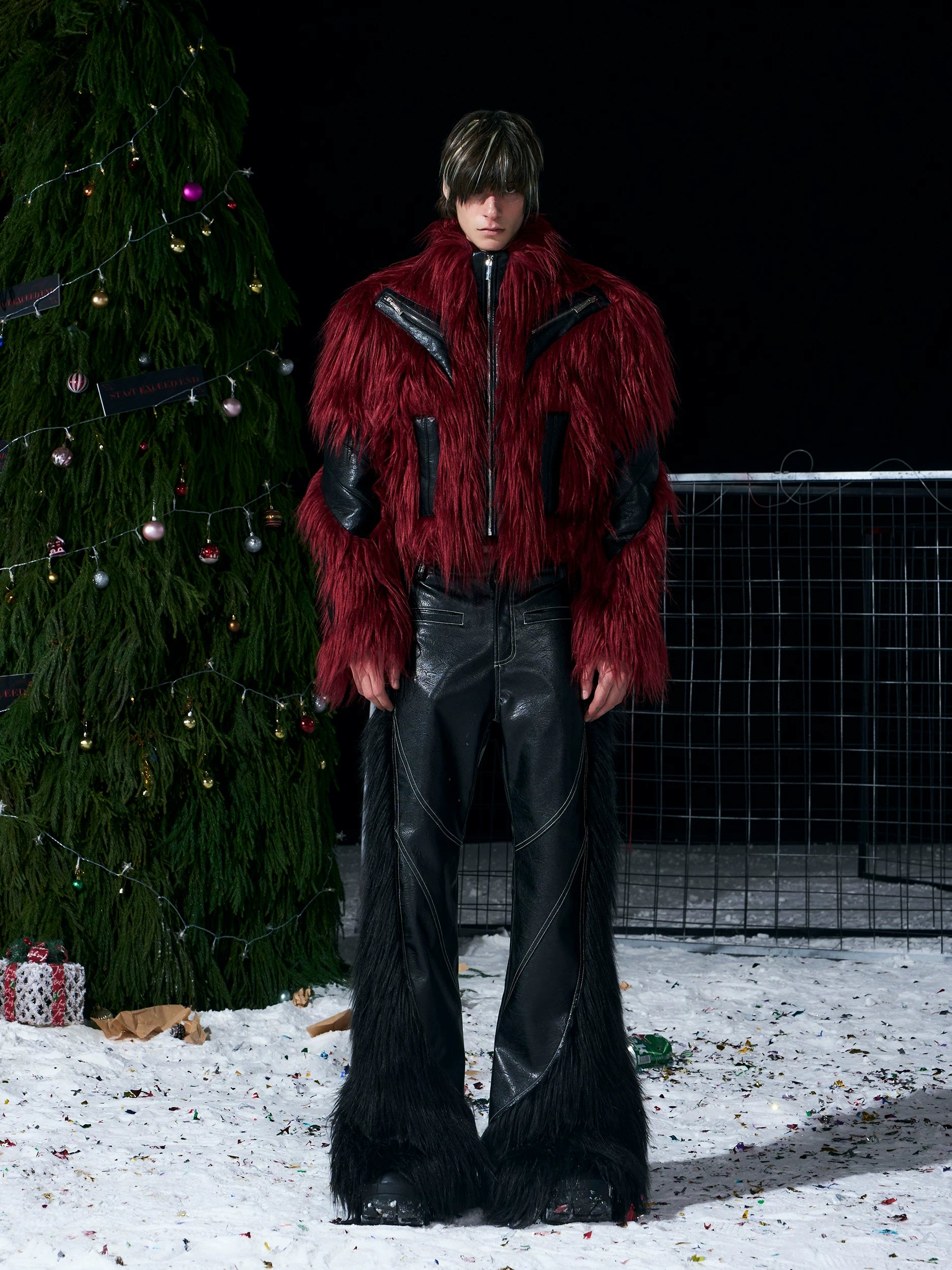 Beast Faux‑Fur Rider Jacket