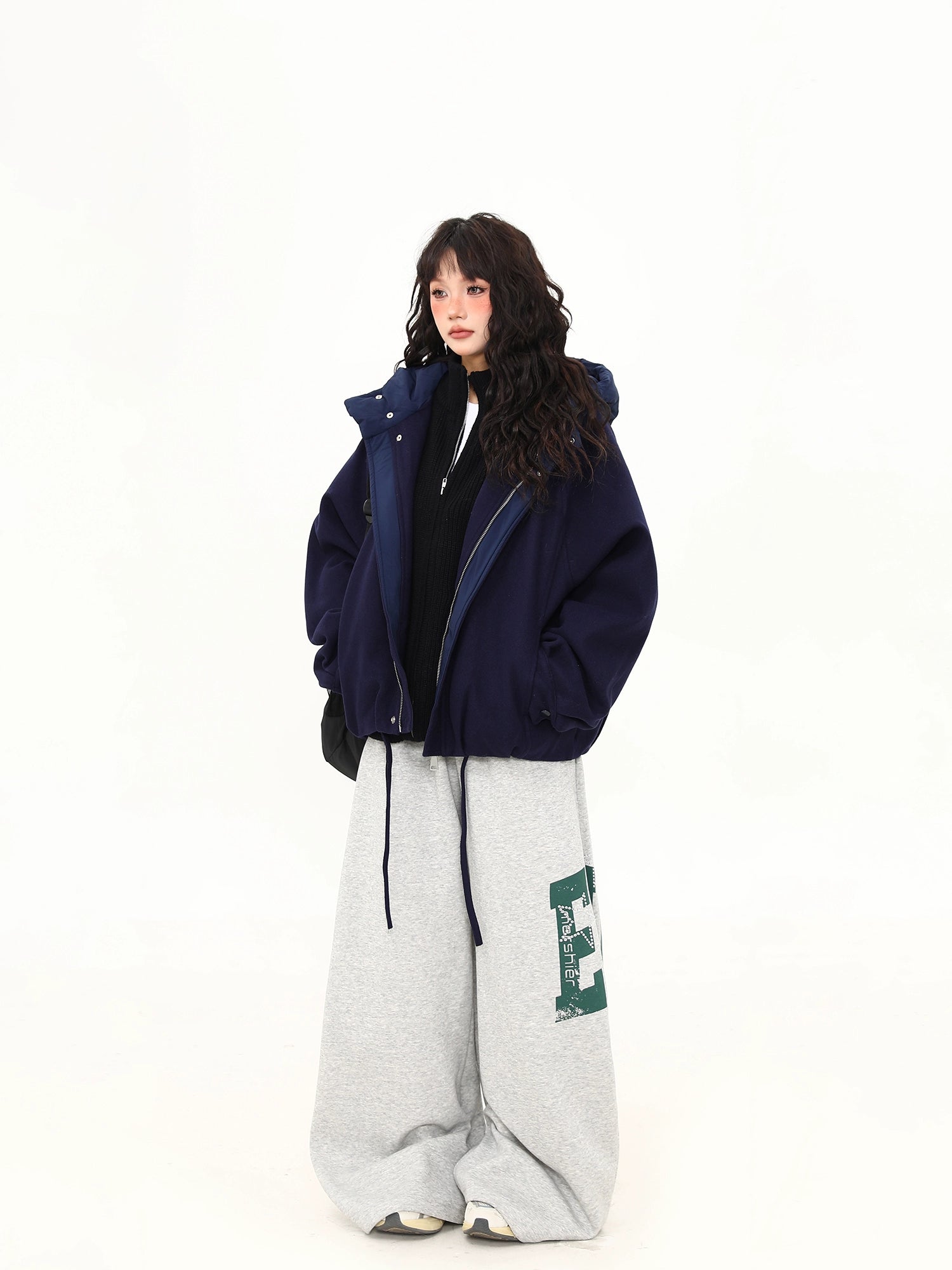 Midnight Harbor Dual-Layer Hooded Jacket