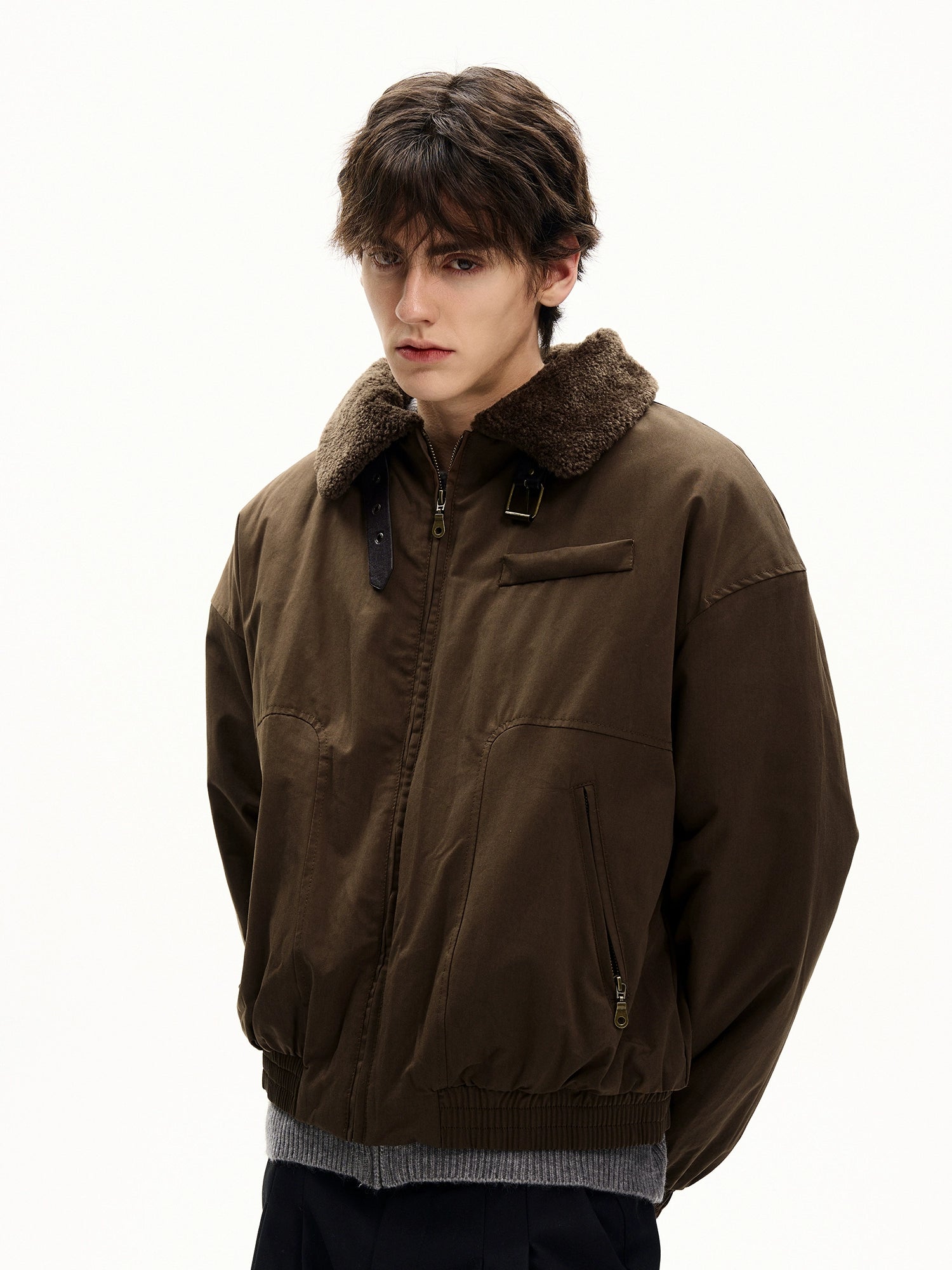 Timber Aviator Sherpa Collar Jacket