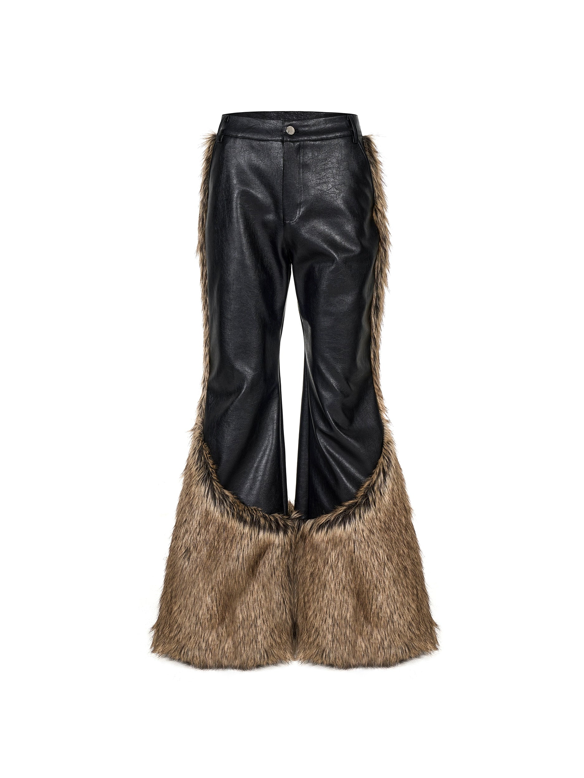 Wildfang Midnight Faux Fur Moto Jacket and Pants Setup