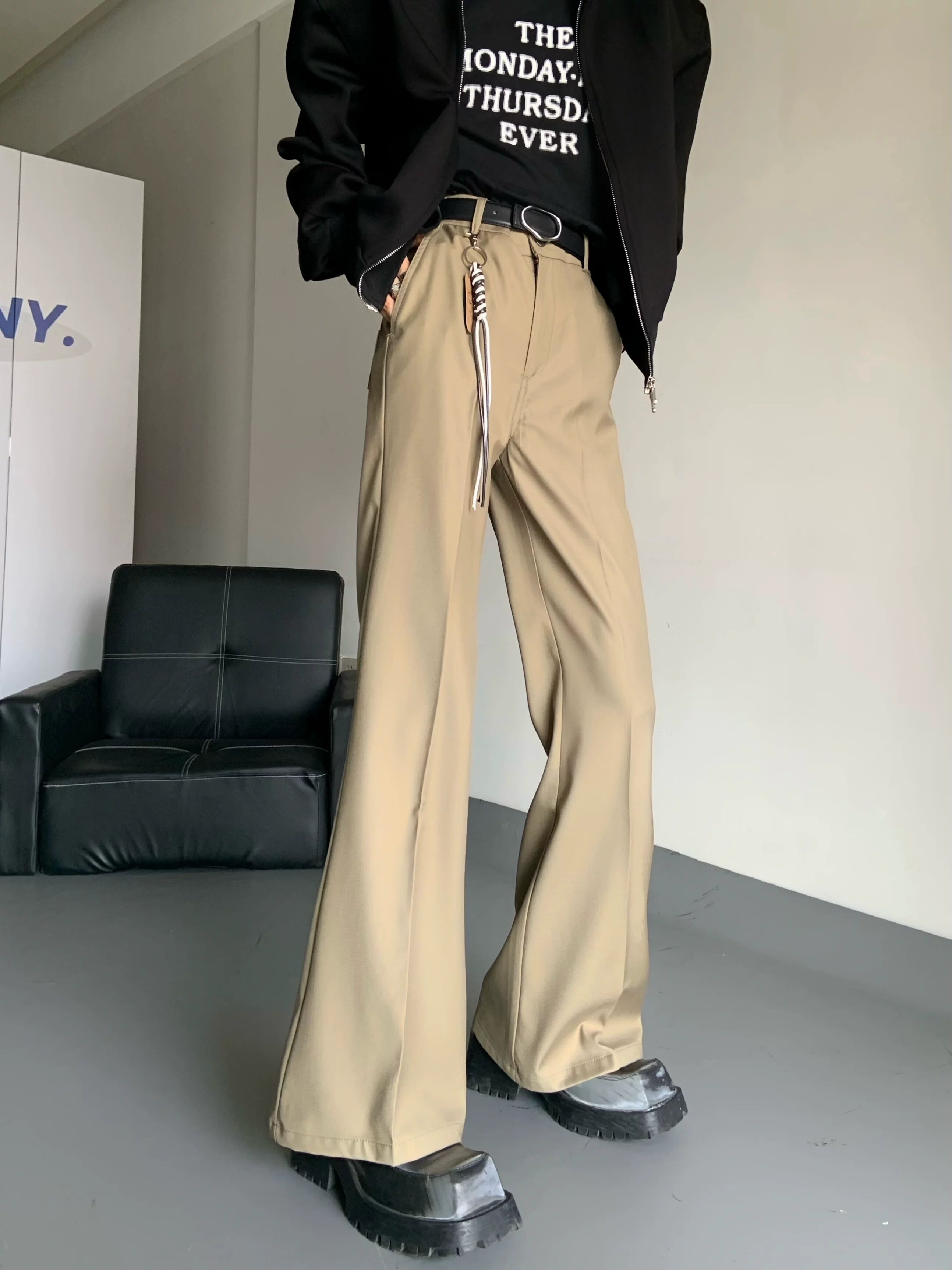 Noir Axis Flare Trousers