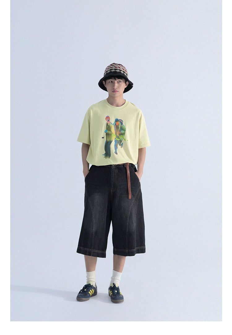 T-Shirt with Thermal Effect Graphic - chiclara