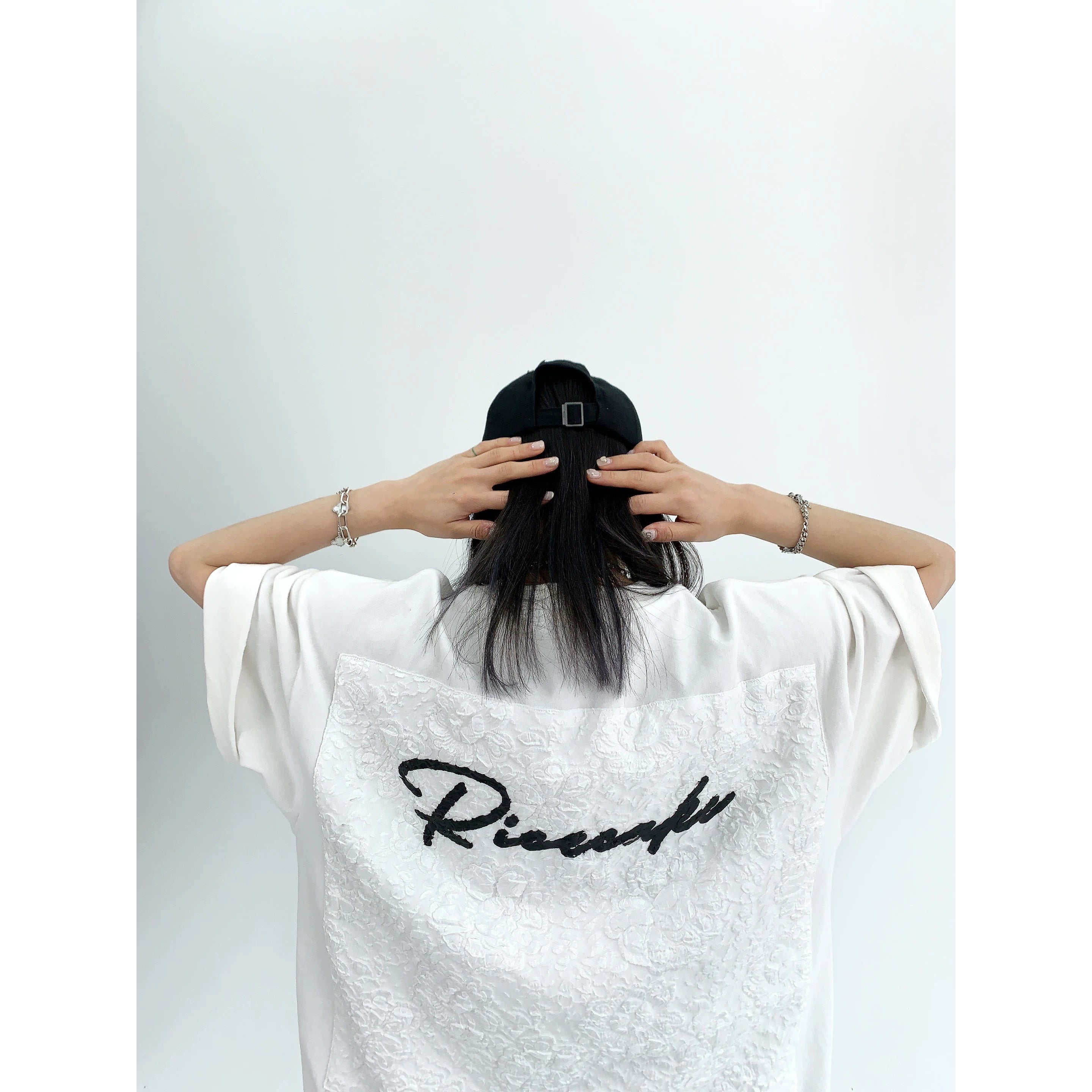 Midnight Lace Script Tee