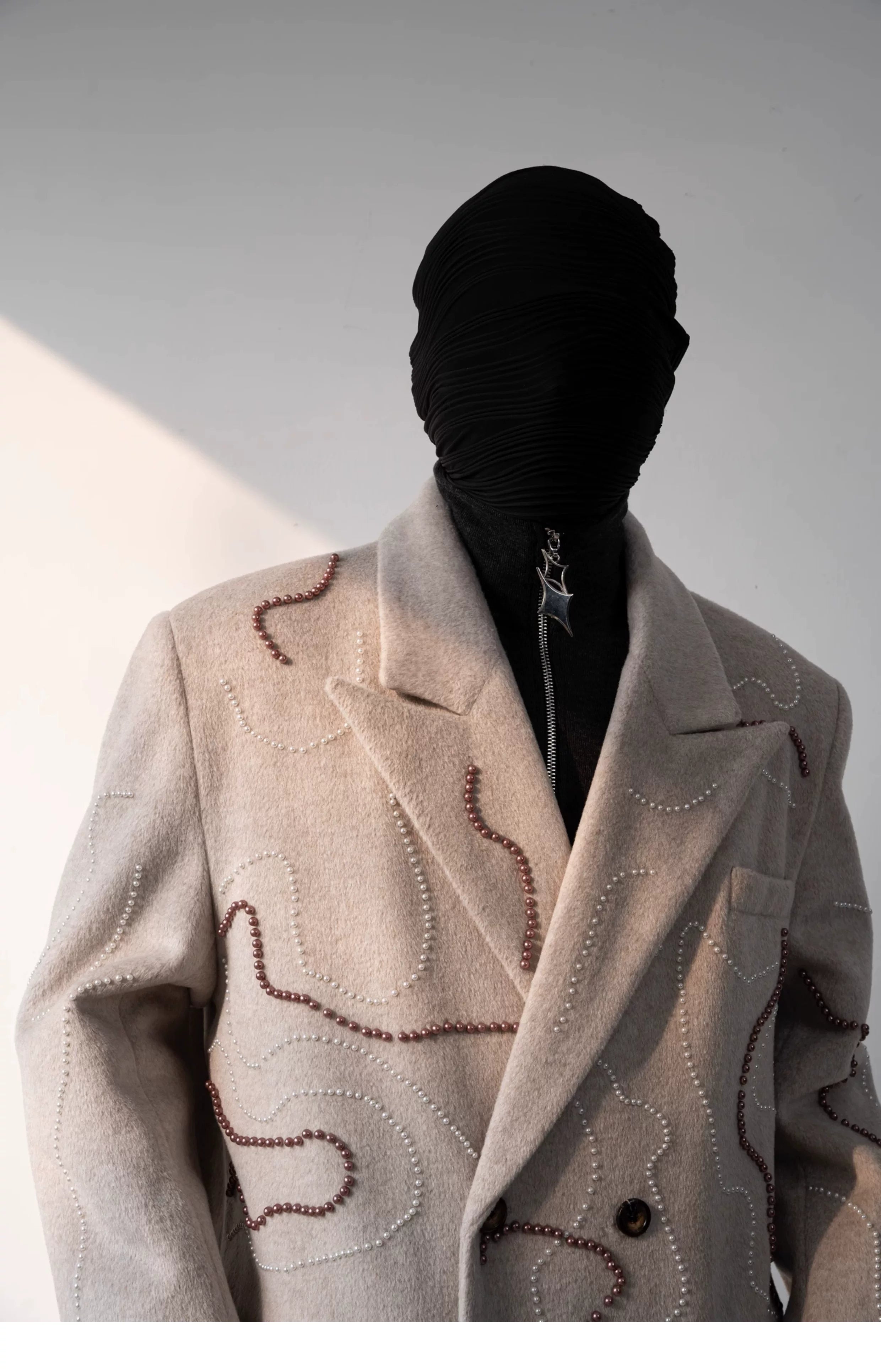 Sandstone Topograph Stitch Coat