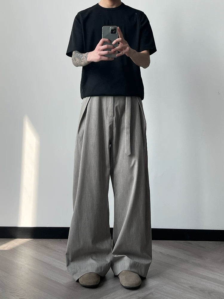 Zazen Pleated Wide-Leg Trousers