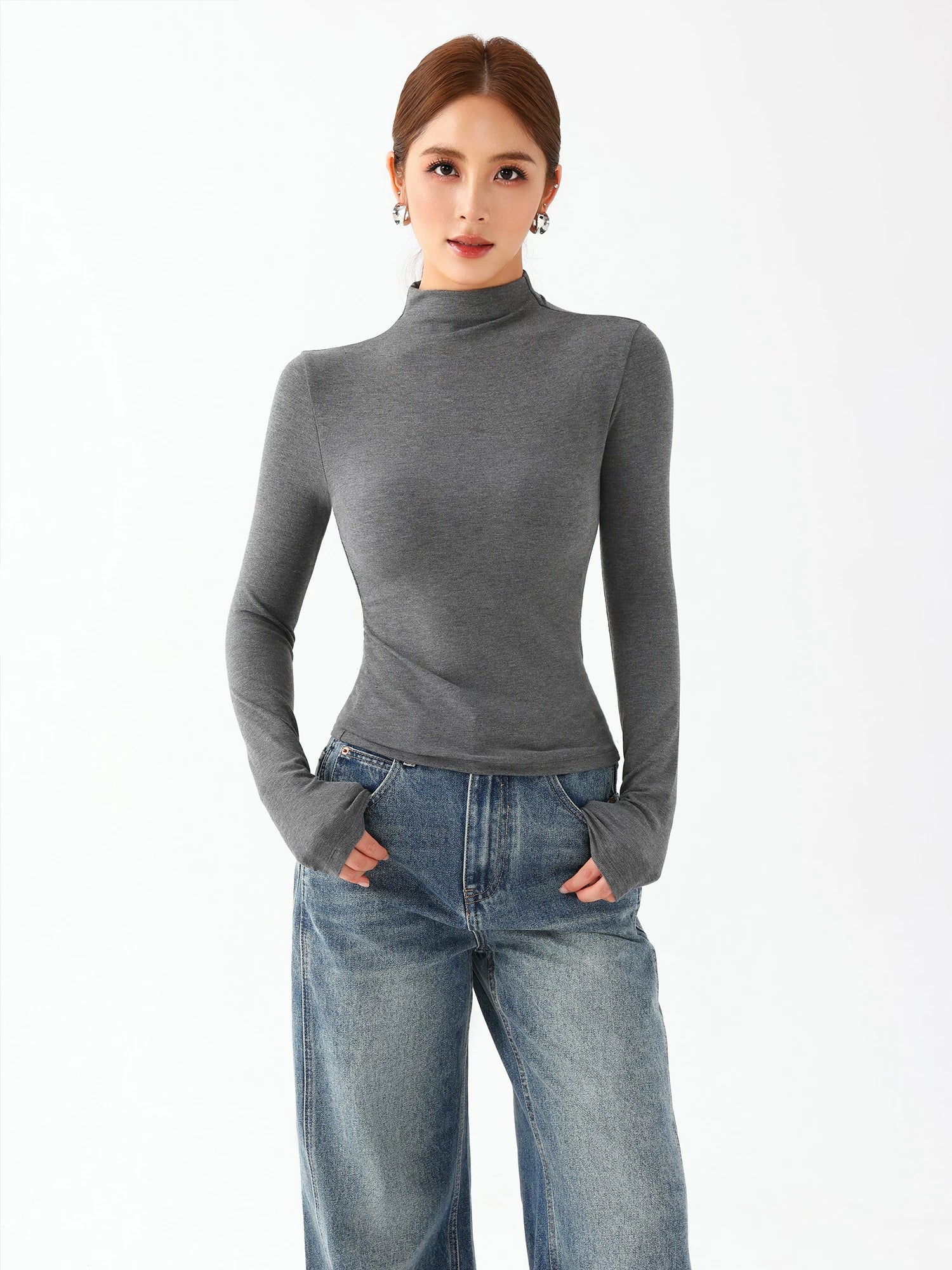 Celeste Mock Neck Top