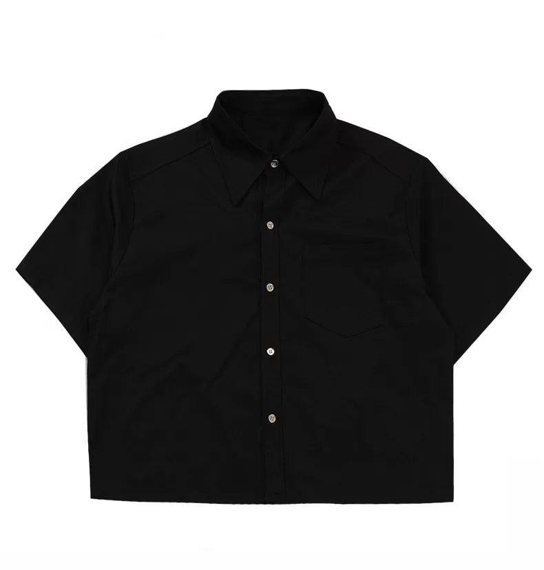 Inkline Boxy Crop Shirt
