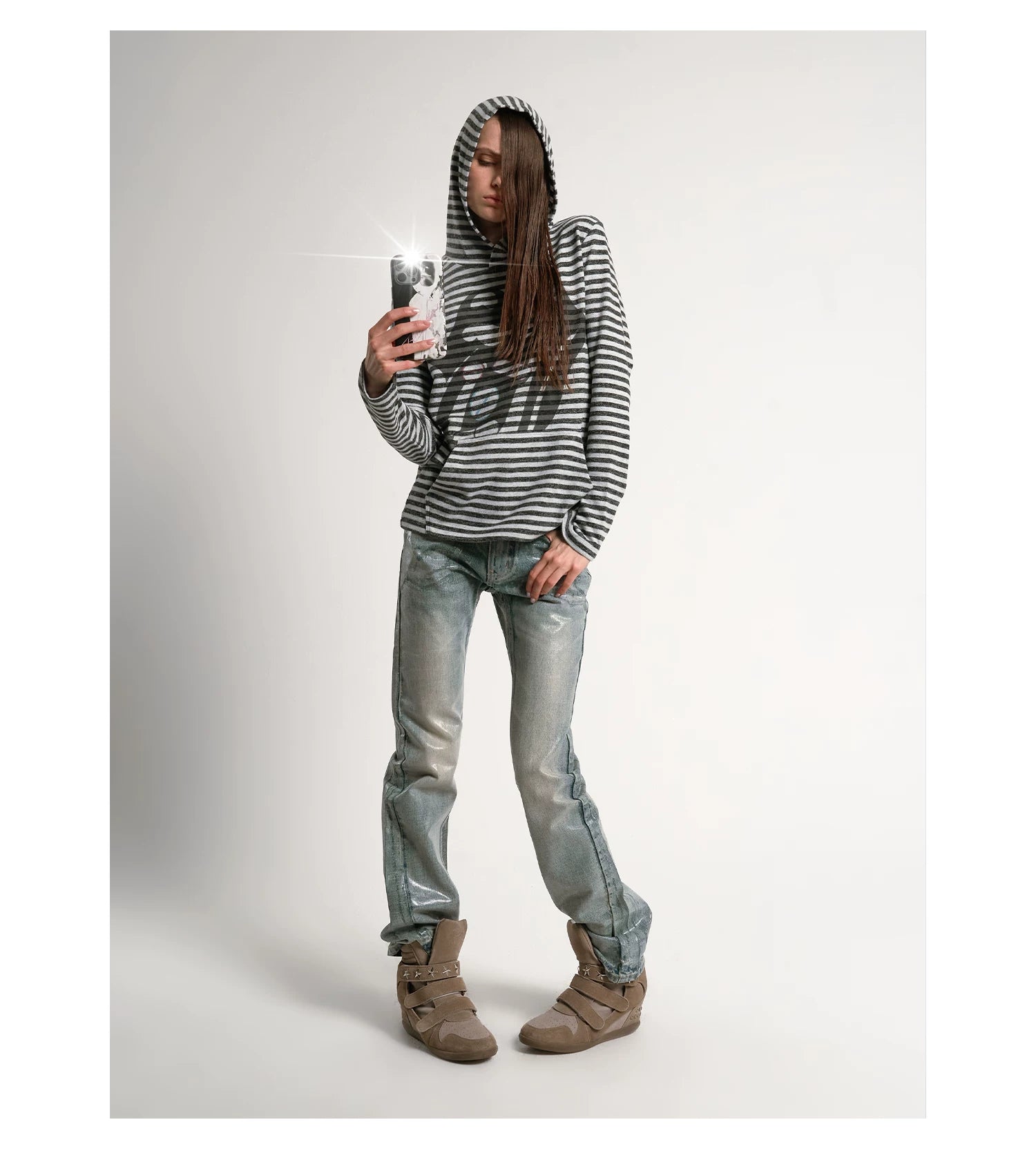 Ice Fade Vintage Wash Straight Jeans