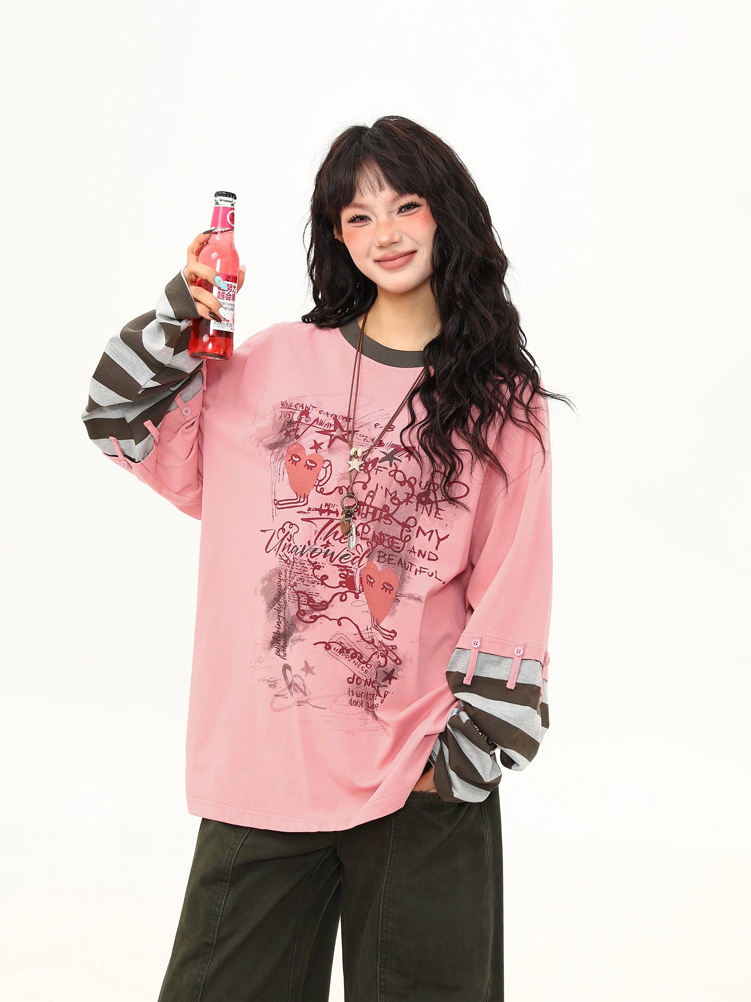 Rose Reverie Illustrated Layered Tee