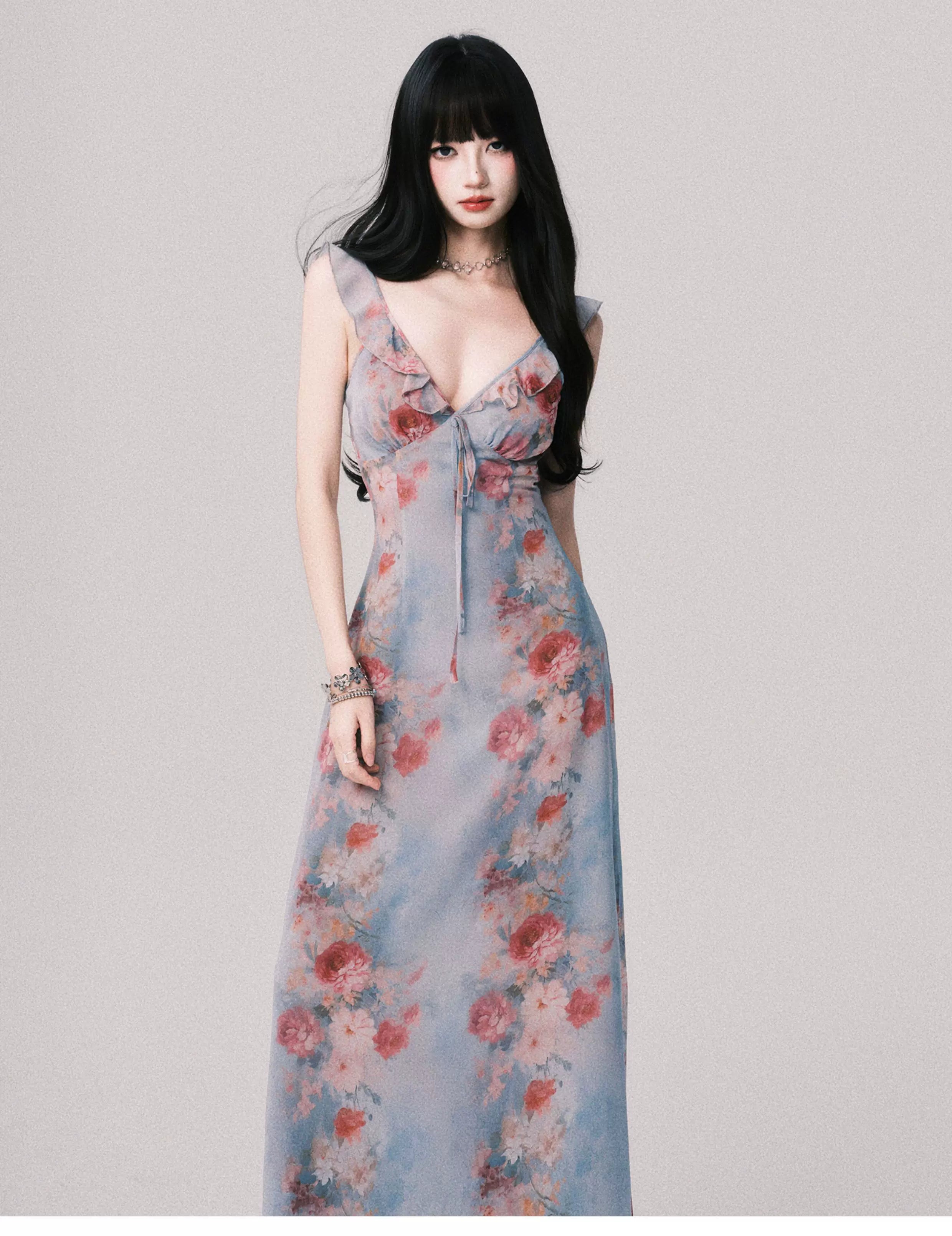 Cloud Petal Reverie Maxi Dress