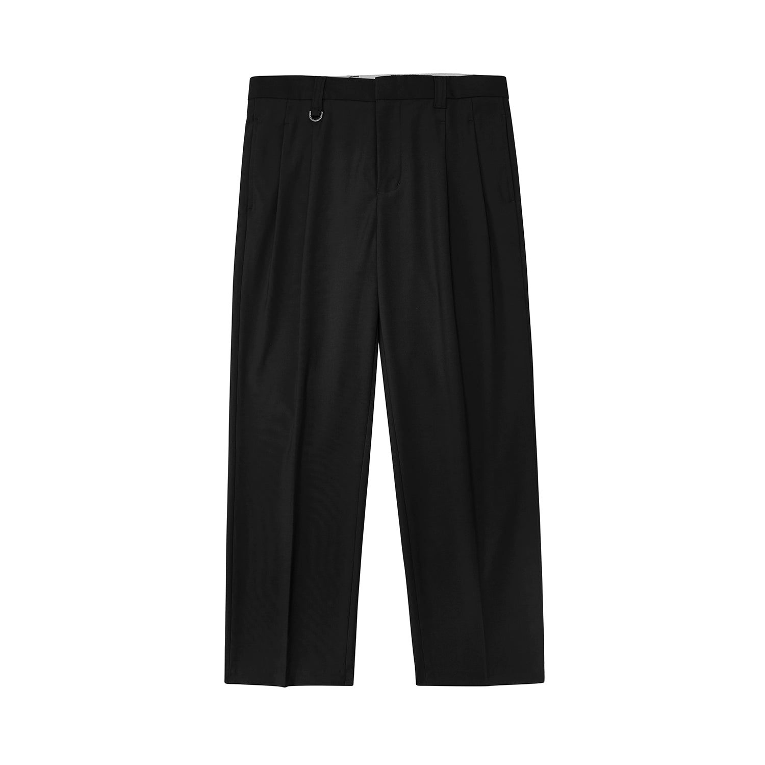 Pantalones de vestir de confort de doble plato