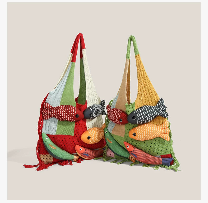 Rainbow Fish Market Tote