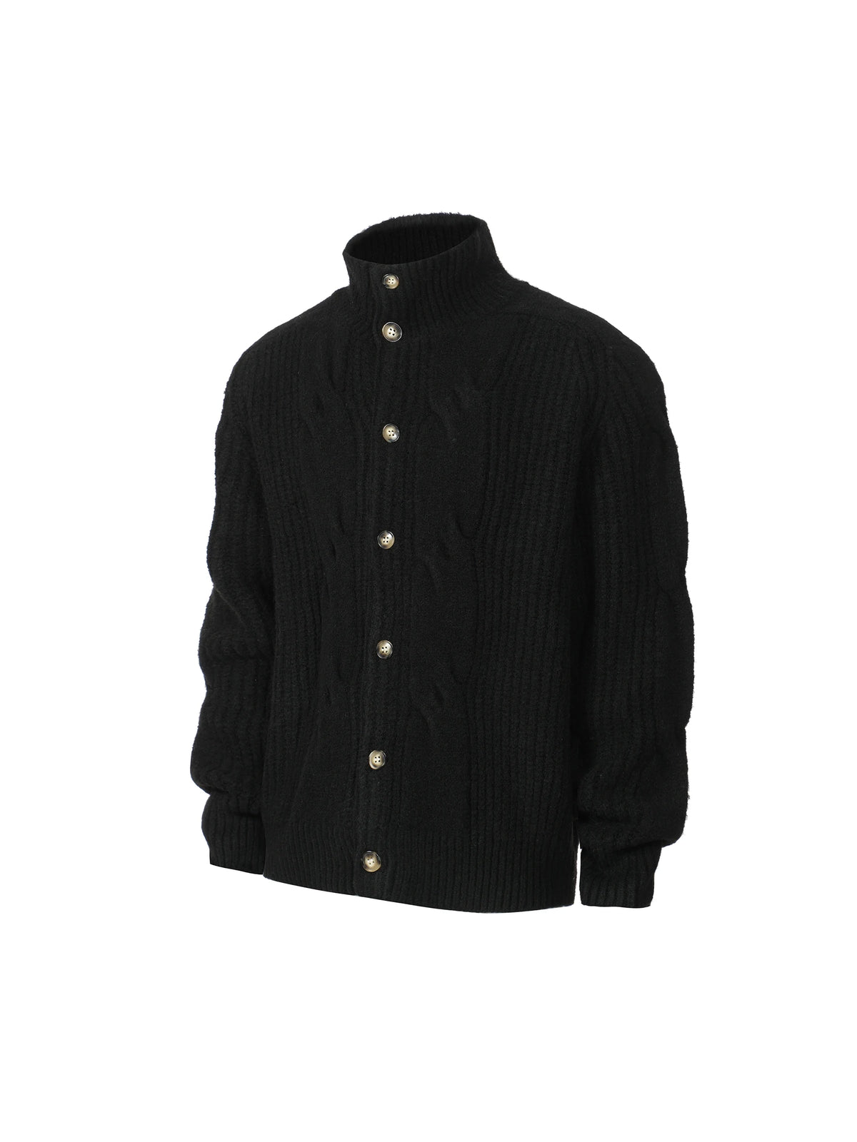 Alden Cable-Knit Button Cardigan