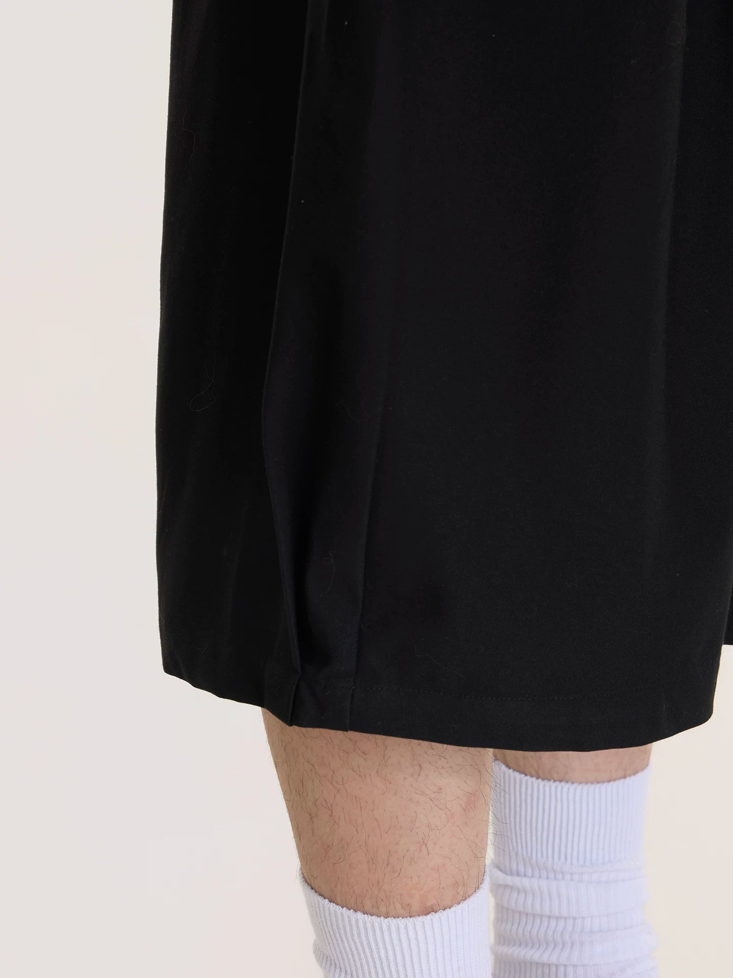 Midnight Button Drop-Crotch Culottes