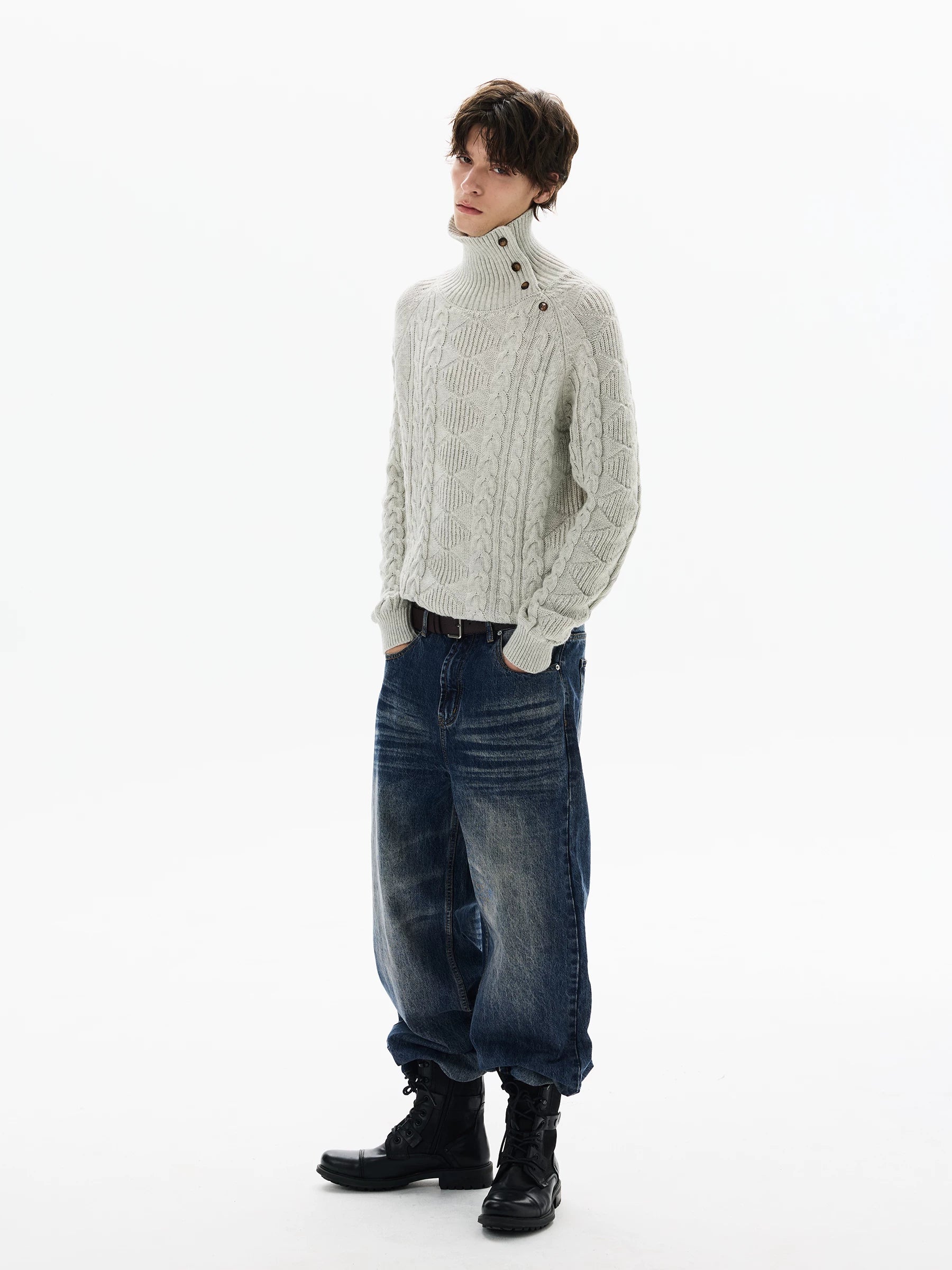 Drift Wash Wide Jeans