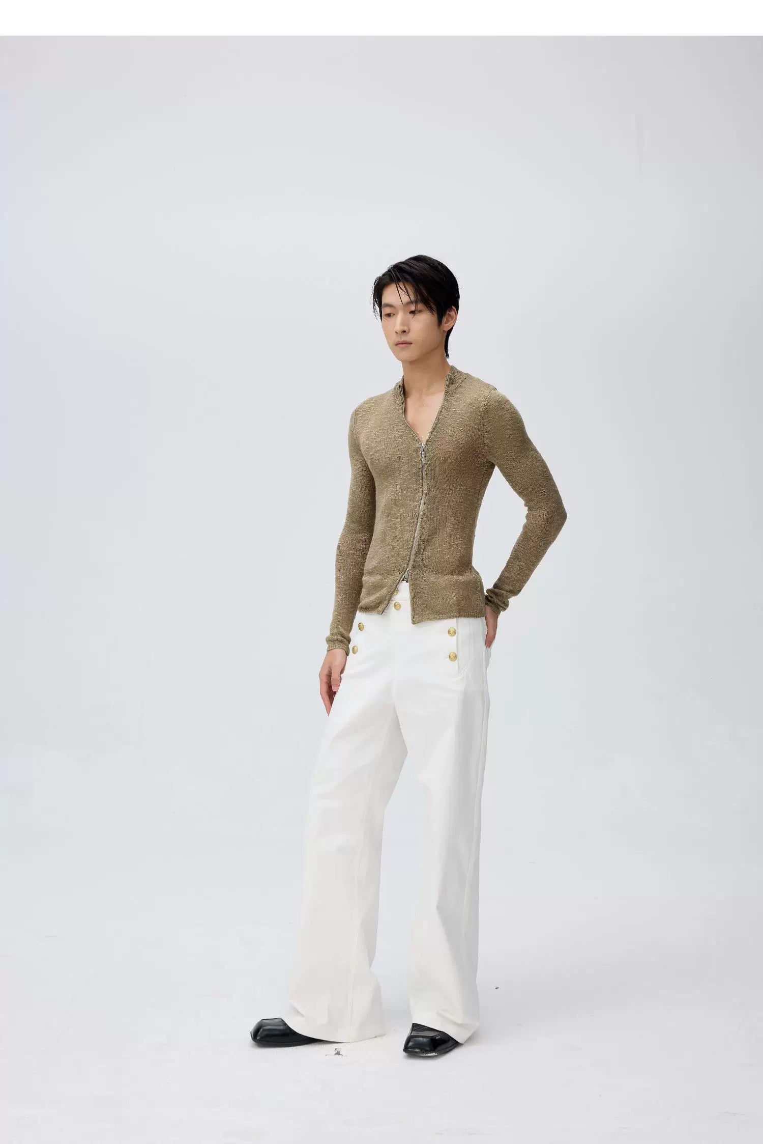 Sheen Second-Skin Zip Cardigan