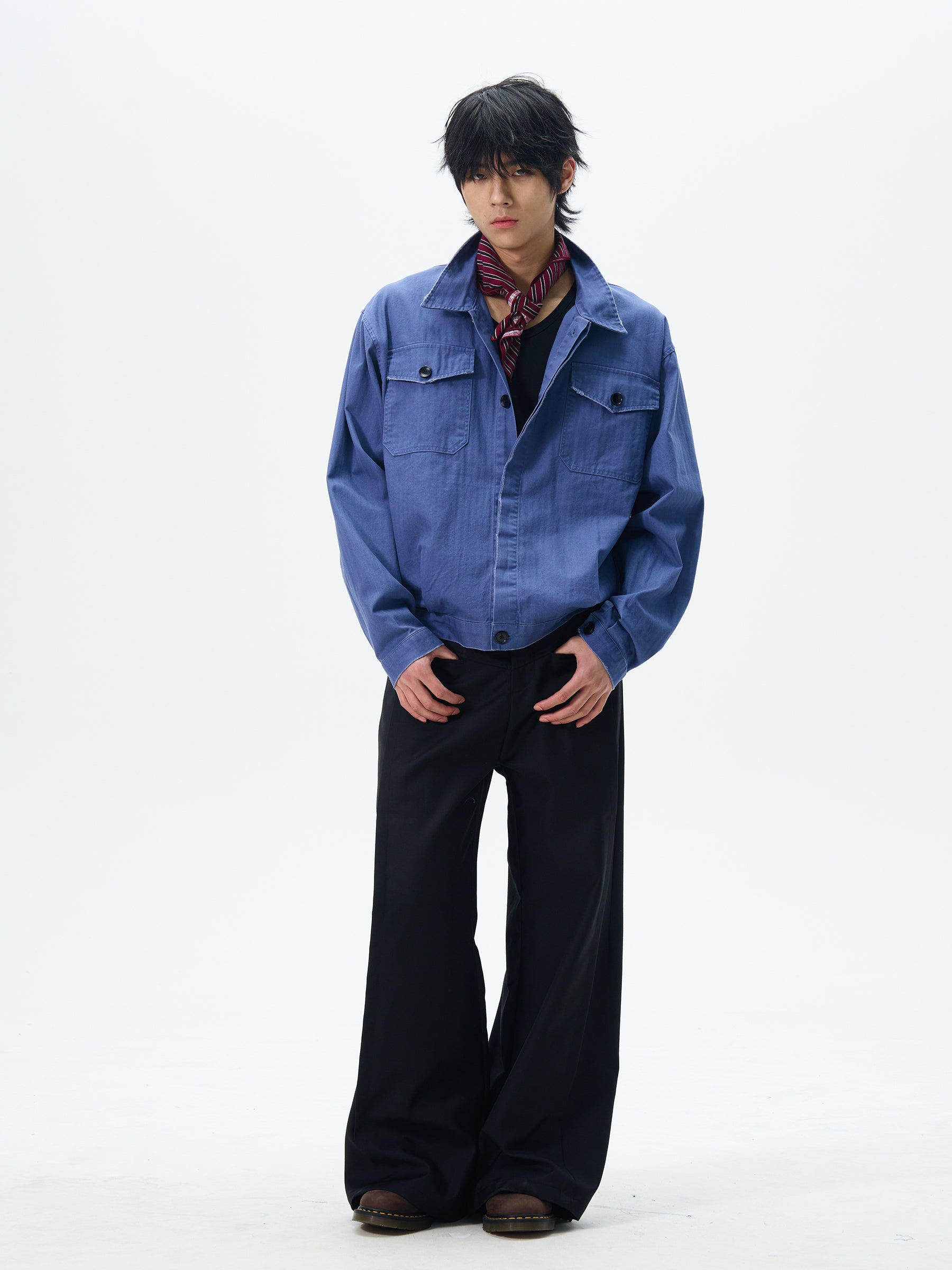 Wide Leg Skater Pants in Black