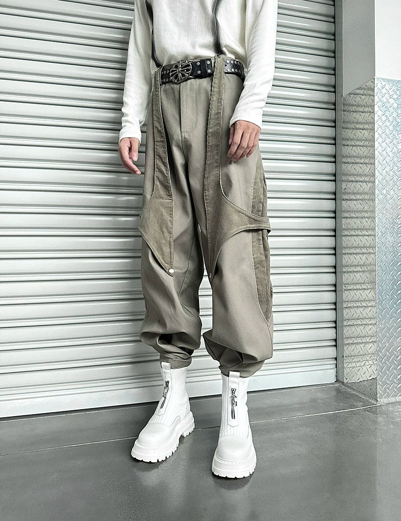 Dune Havoc Draped Panel Cargo Trousers
