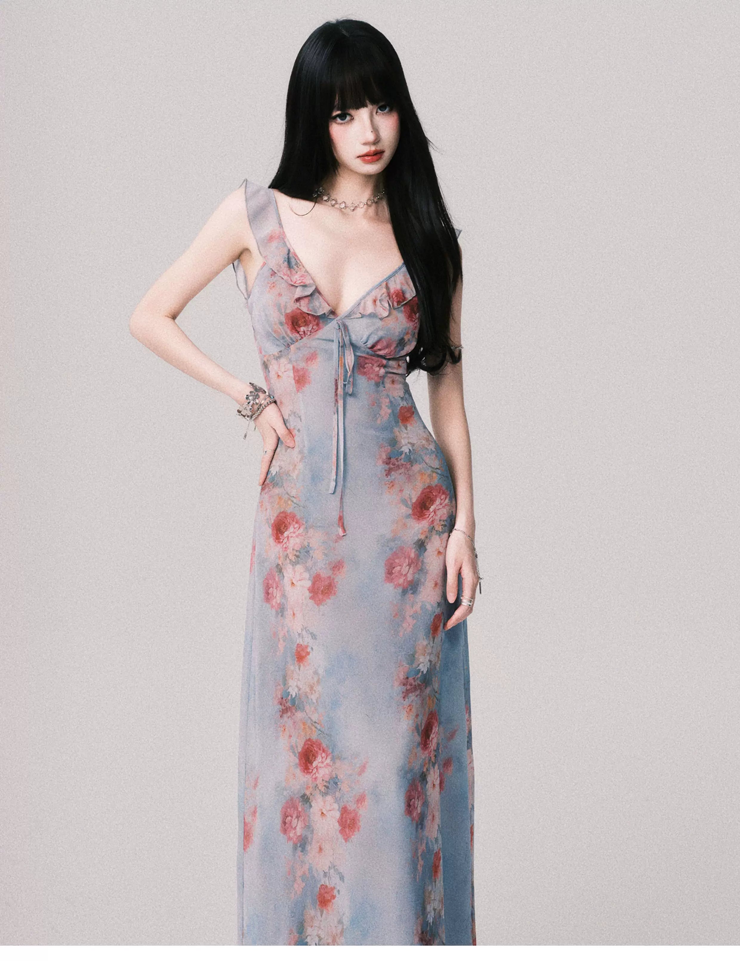 Cloud Petal Reverie Maxi Dress