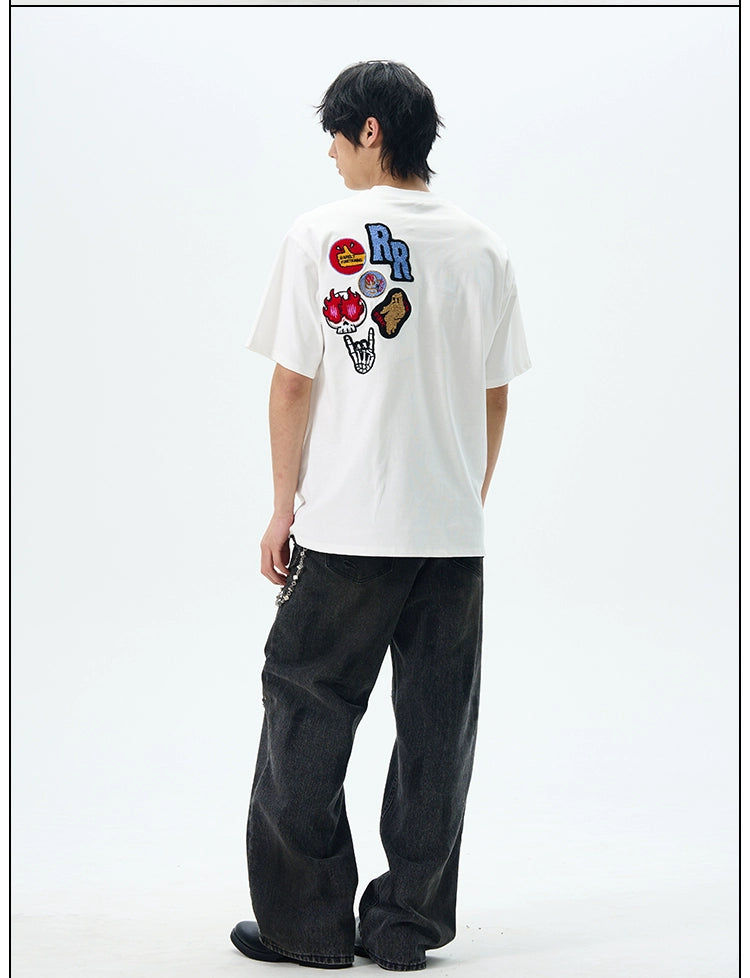 Graphic Patch "THE DOODS" T-Shirt