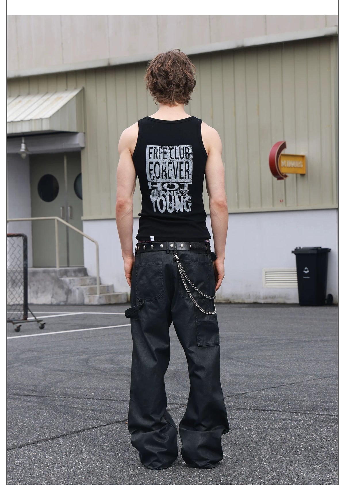 Rebel Pulse Graphic Ribbed Tank Top
