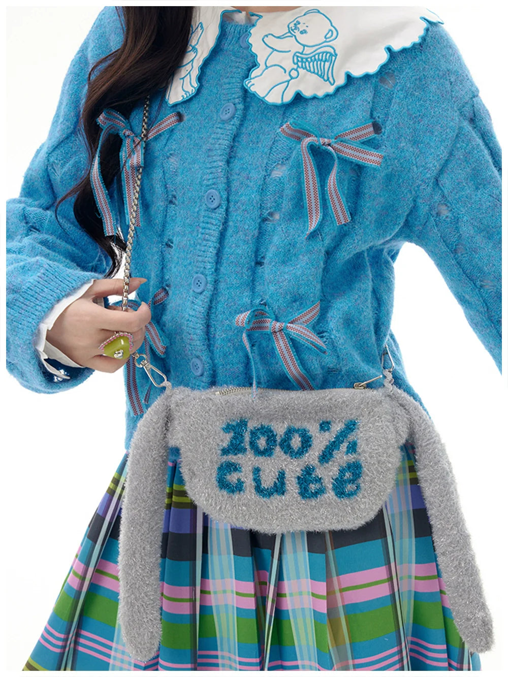Bow Detail Knit Cardigan
