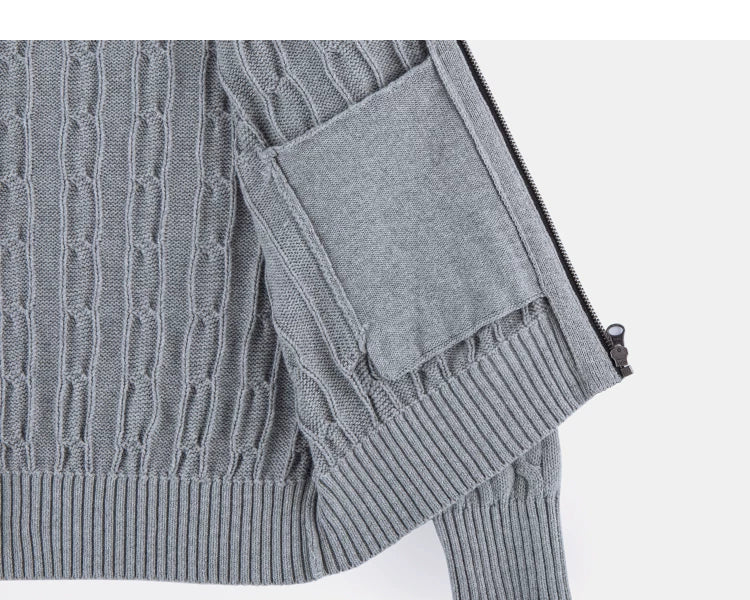 Cable Crest Full-Zip Aran Cardigan