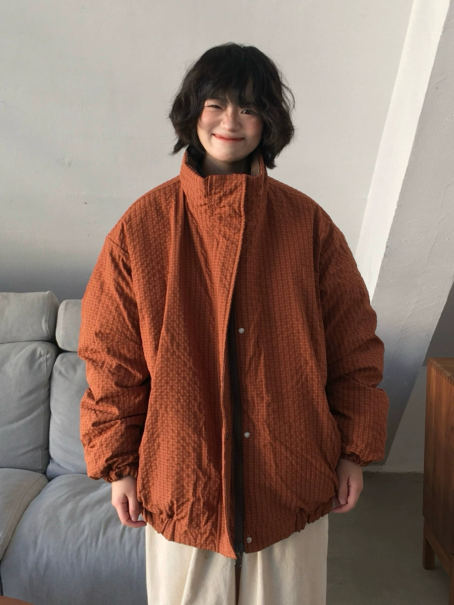 Reversible Brown Cotton Jacket
