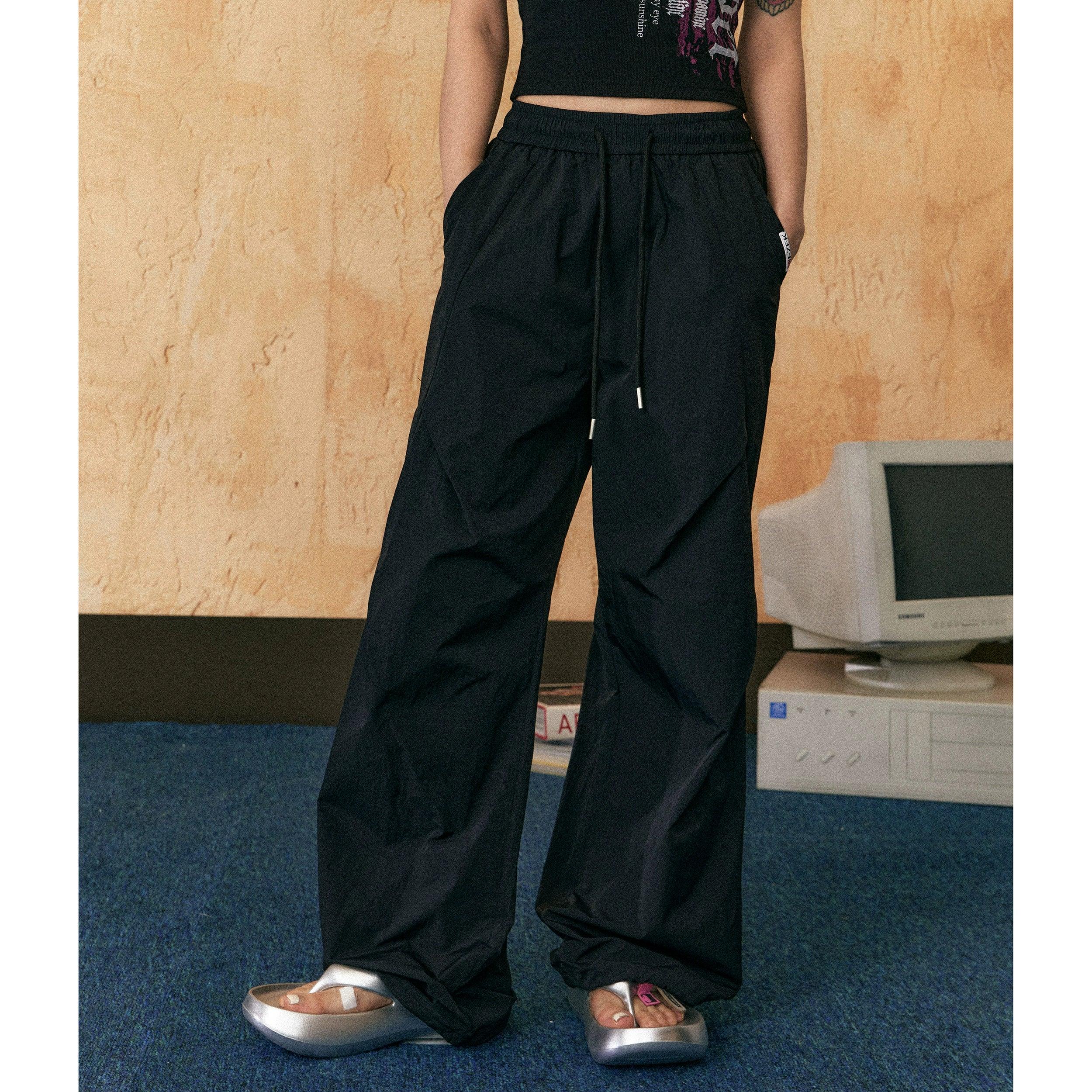 Ezek Wide -Bein -Kordelstringhosen - Unisex entspannte Fit Casual Hosen mit Taschen