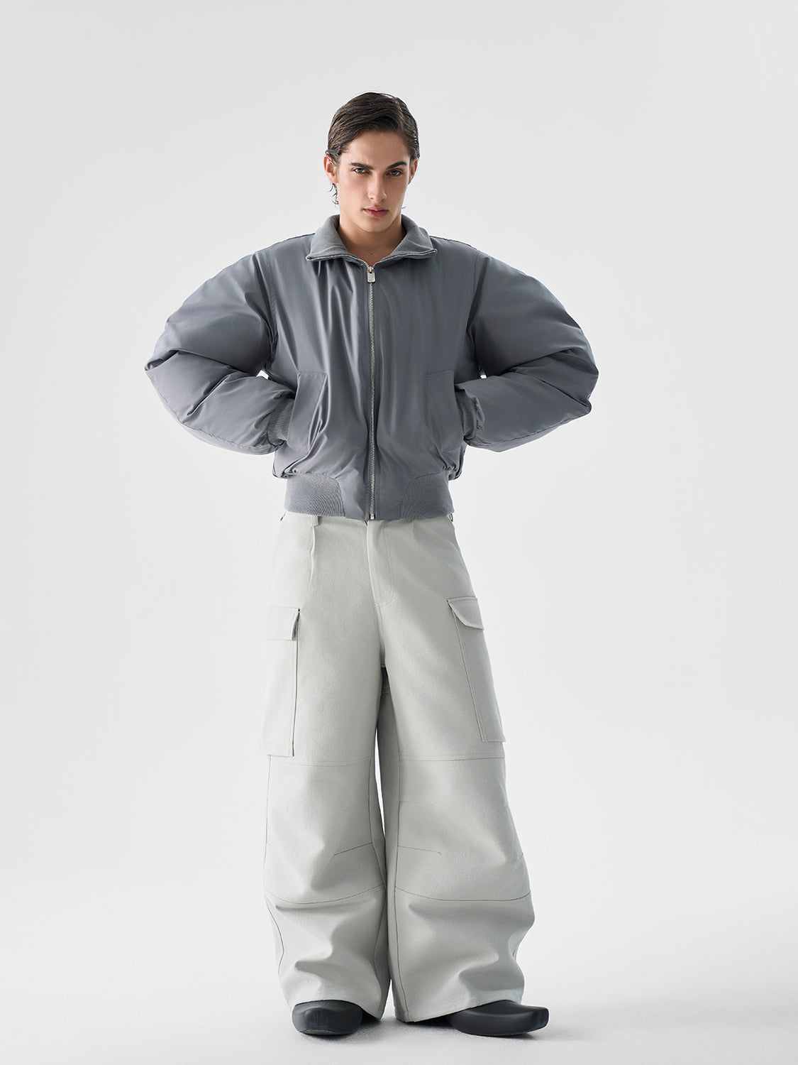 Structured Pocket Utility Cargo Pants