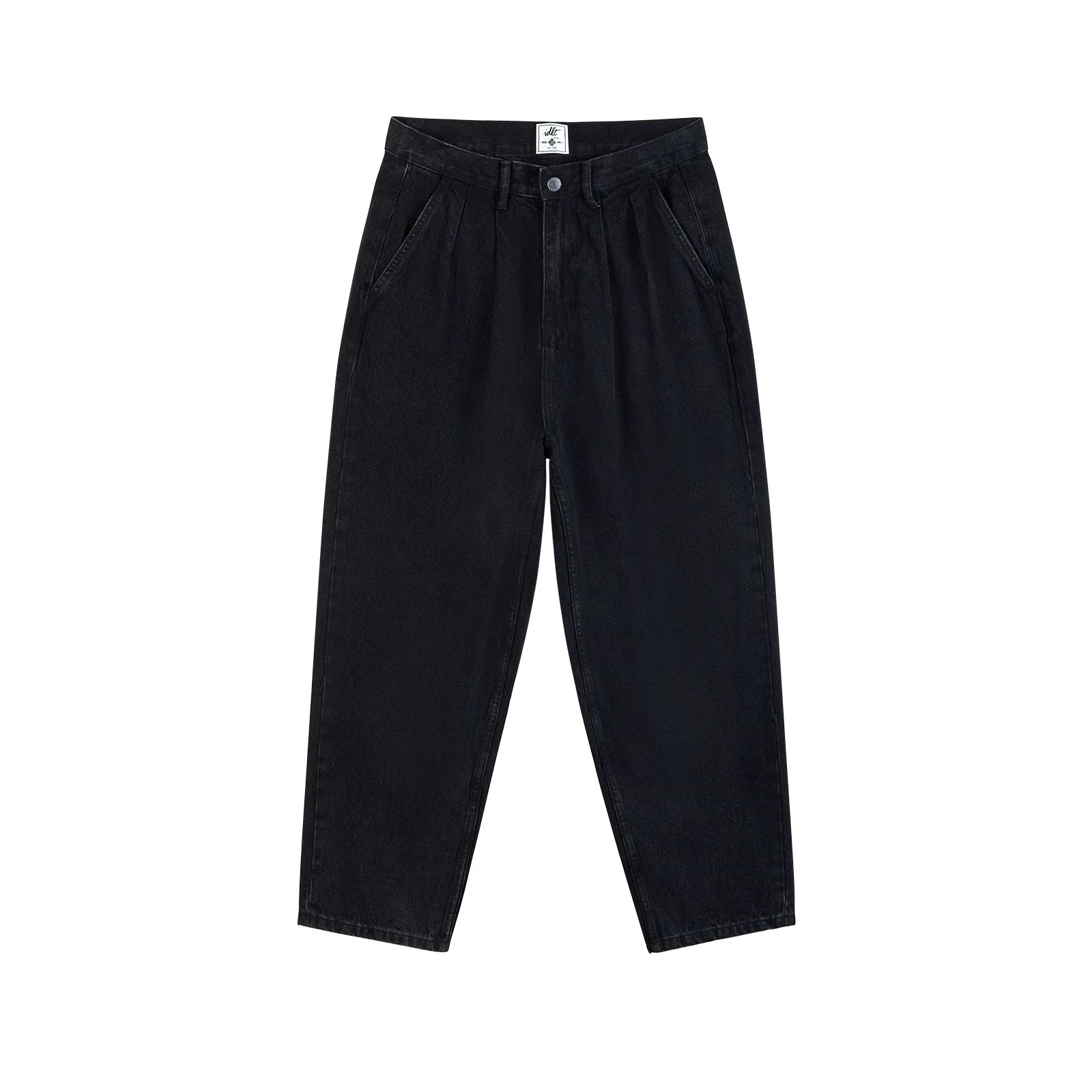 Taper Crest Vintage Wash Pleated Jeans