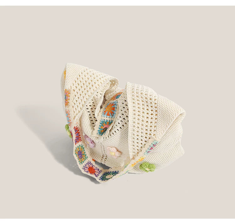 Daisy Meadow Crochet Hobo
