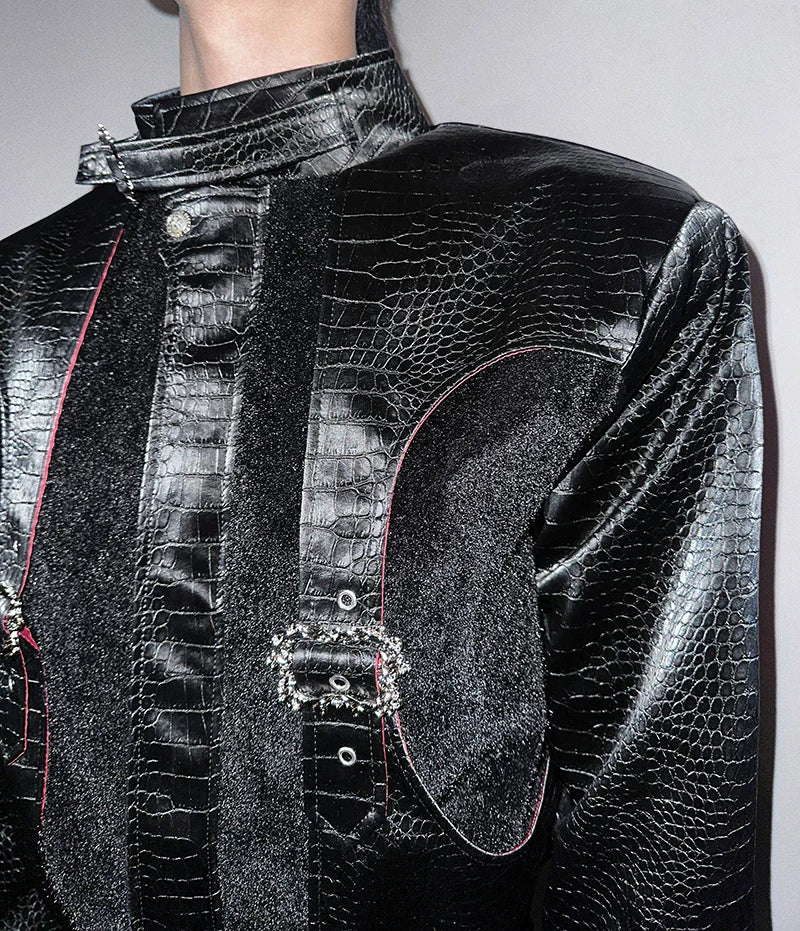 Crimson Relic Croc-Harness Jacket