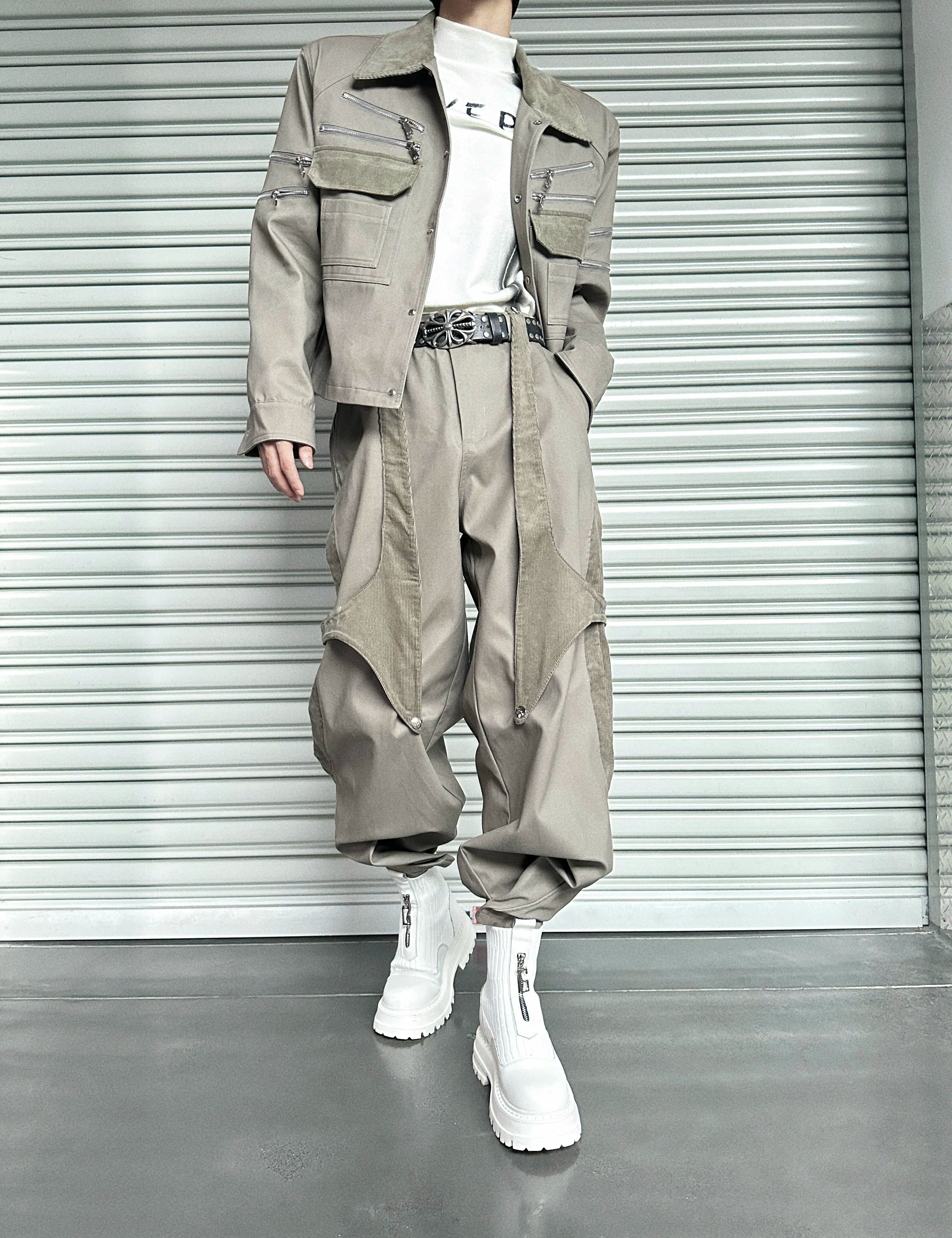 Dune Havoc Draped Panel Cargo Trousers