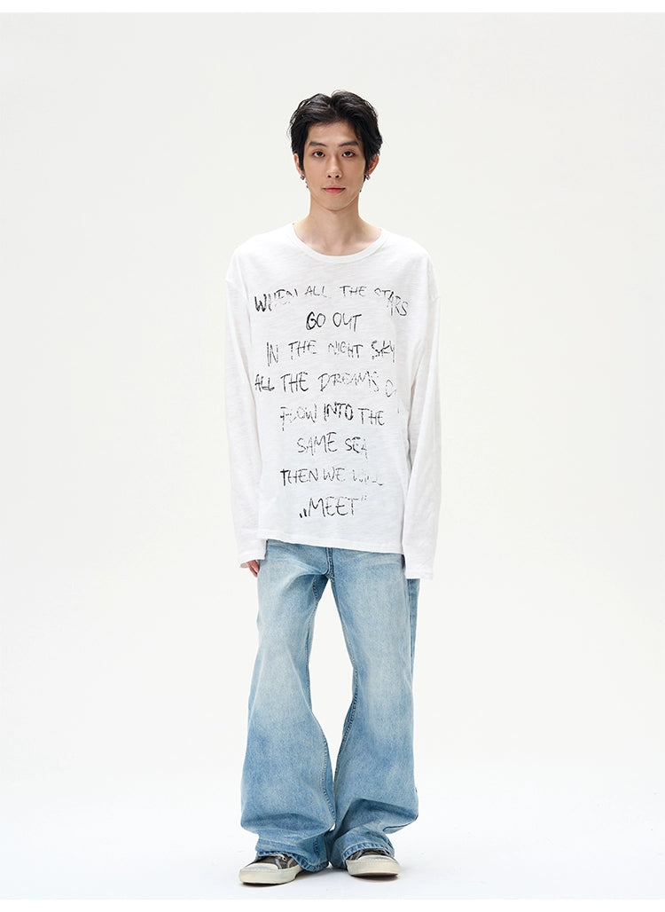 Light Wash Mid-Rise Wide-Leg Jeans