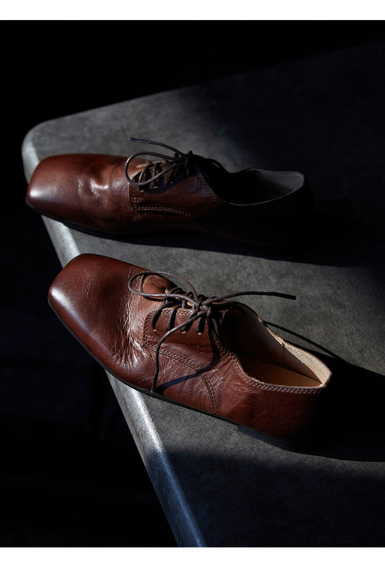 Vintage Leather Oxford Shoes